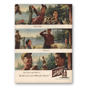 1949 Schlitz Beer Print Ad | Curious Fishing