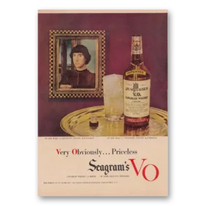 1949 Seagrams VO Whisky Print Ad | Priceless Masterpiece