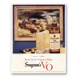 1949 Seagrams VO Whisky Print Ad | Obviously Mature