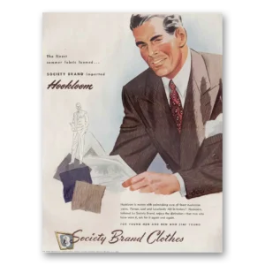 1949 Society Brand Clothes Print Ad | Hookloom