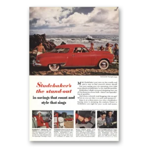 1949 Studebaker Commander Print Ad | Commander Starlight