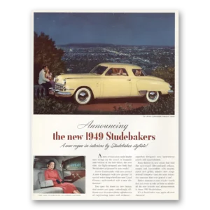 1949 Studebaker Commander Print Ad | New Vogue