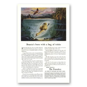 1949 Travelers Insurance Print Ad | Brantas