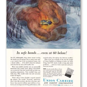 1949 Union Carbide Print Ad | Safe Hands