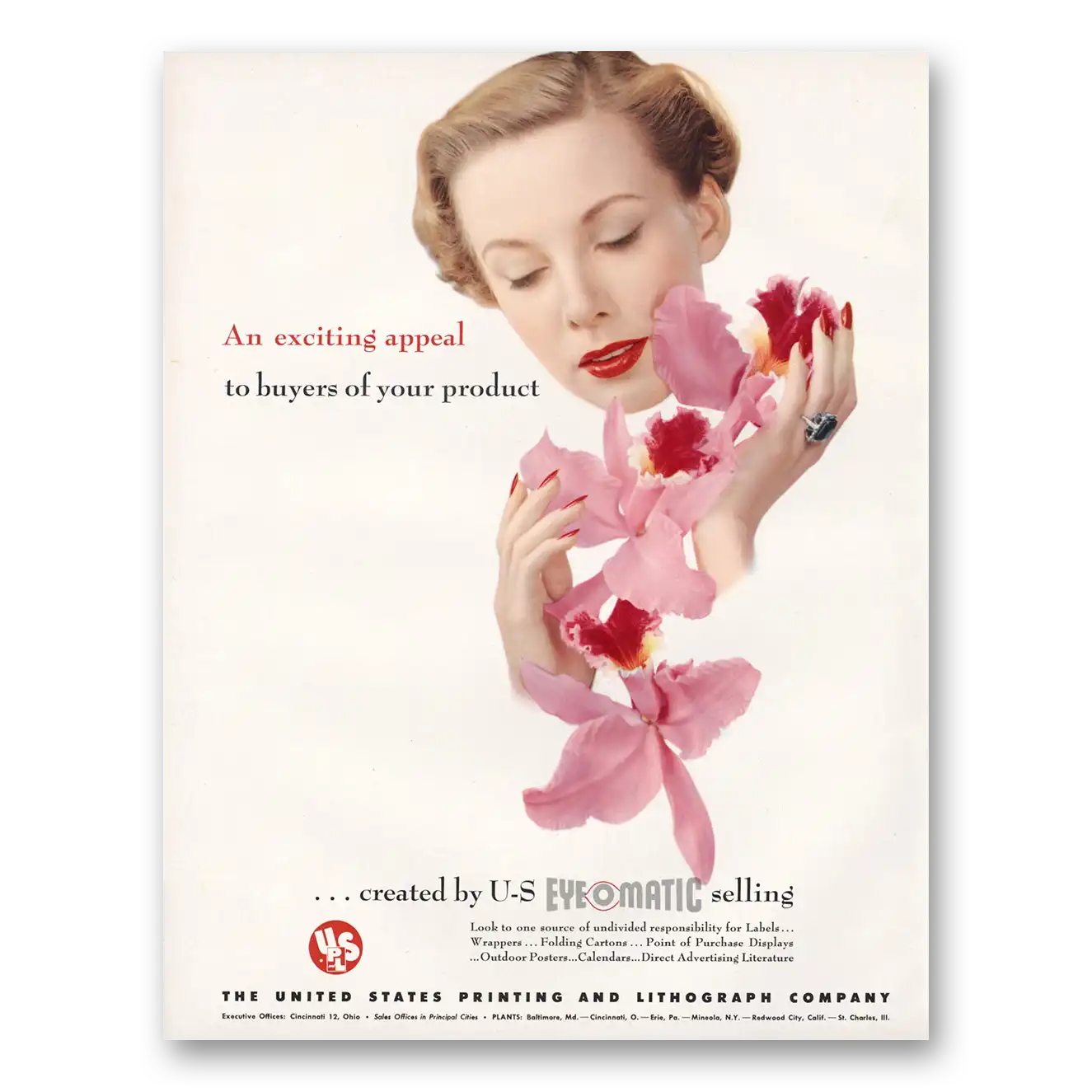 1949 United States Printing and Lithograph Print Ad | Exciting Appeal