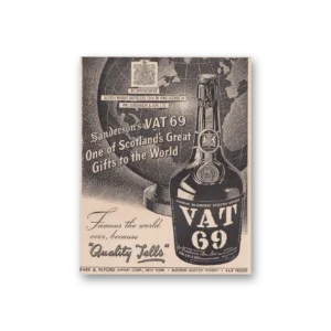 1949 VAT69 Print Ad | Scotlands