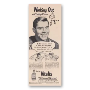 1949 Vitalis Print Ad | Buddy Oconnor