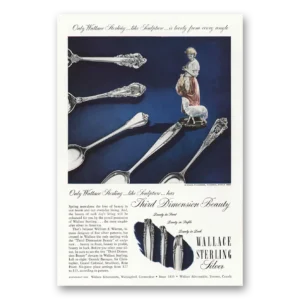 1949 Wallace Sterling Print Ad | Harvest Time