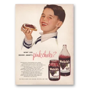1949 Welch's Grape Juice Print Ad | Jelly Jimmys