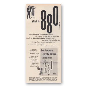 1950 Mister 880 Movie Promo Print Ad | Burt Lancaster