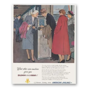 1950 American Airlines Print Ad | Coin Machine