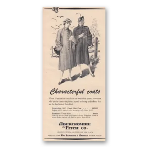 1950 Abercrombie & Fitch Print Ad | Characterful Coats