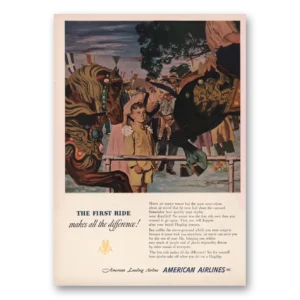 1950 American Airlines Print Ad | First Ride