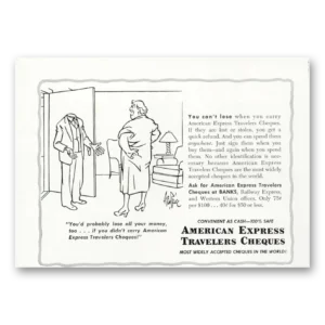 1950 American Express Print Ad | Lose