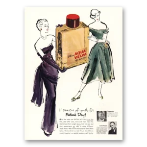 1950 Aqua Velva Print Ad | Youth Fathers Day