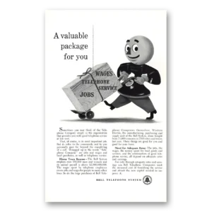 1950 Bell Telephone Print Ad | Valuable Package