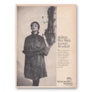 1950 Bergdorf Goodman Print Ad | Midnite Blue