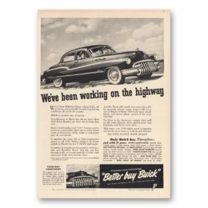 1950 Buick Print Ad | Highway