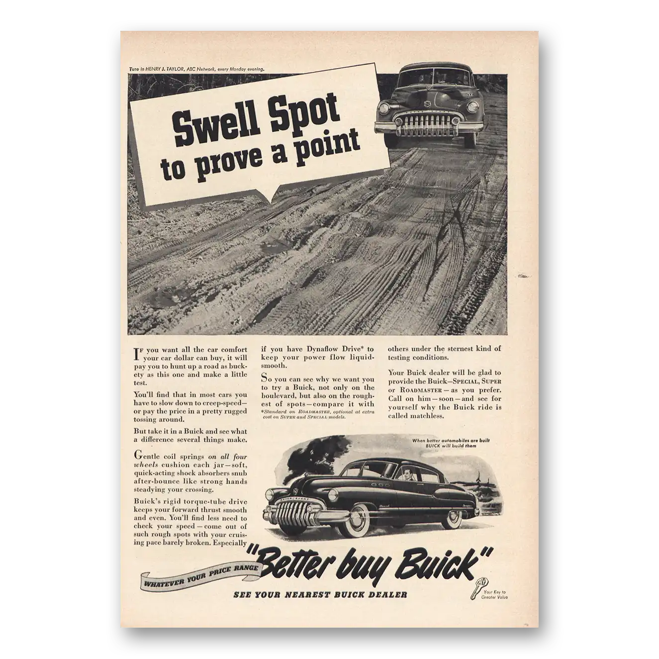 1950 Buick Special Print Ad | Swell Spot