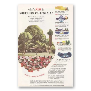 1950 Southern California Print Ad | Whats New