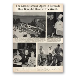 1950 Castle Harbour Print Ad | Beautiful Hotel