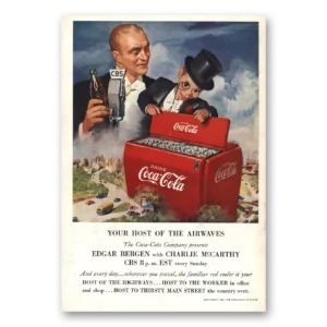 1950 Coca Cola Print Ad | Edgar Bergen