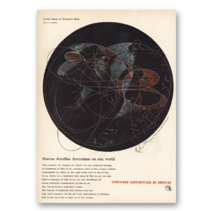 1950 Container Corporation of America Print Ad | Marcus Aurelius Antoninus