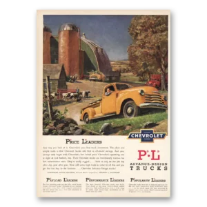 1950 Chevrolet Trucks Print Ad | Price Leaders