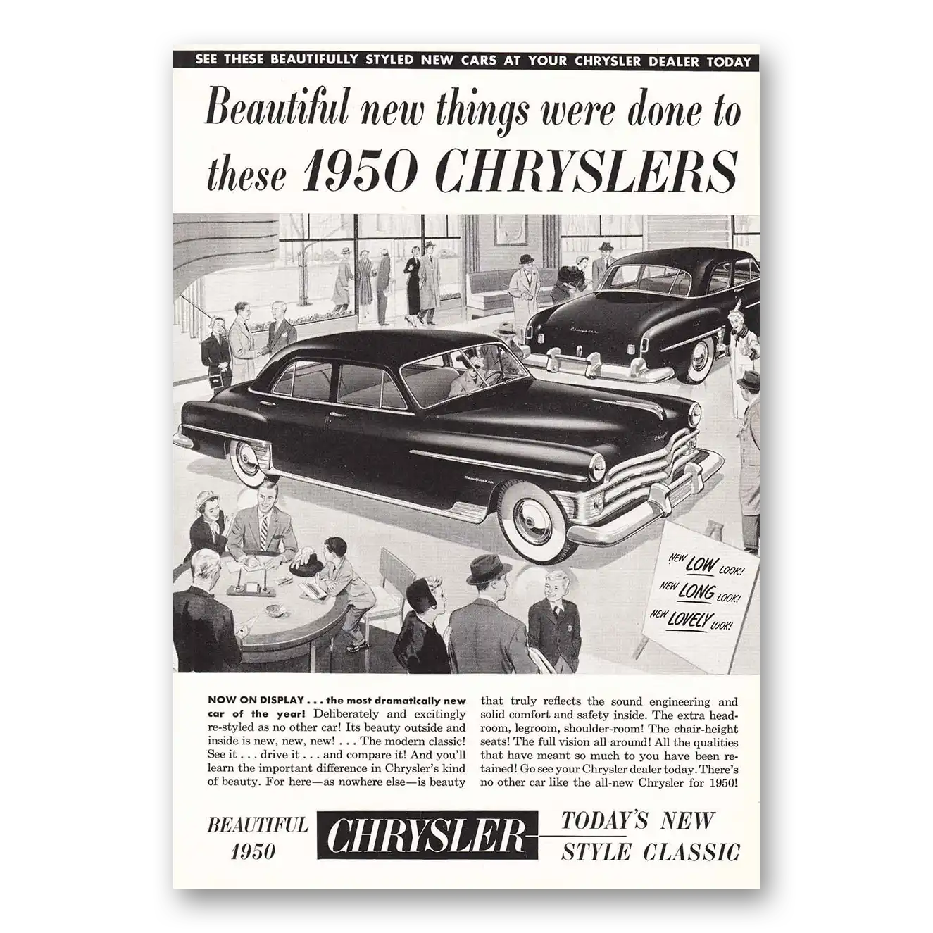 1950 Chrysler Print Ad | Beautiful Things