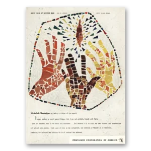 1950 Container Corporation of America Print Ad | Michel De Montaigne