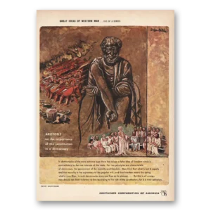 1950 Container Corporation of America Print Ad | Aristotle