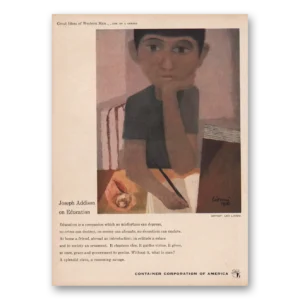 1950 Container Corporation of America Print Ad | Joseph Addison