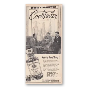 1950 Crosse & Blackwell Print Ad | Cocktailer