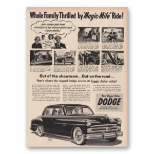 1950 Dodge Print Ad | Magic Mile