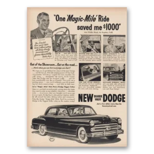 1950 Dodge Print Ad | Magic Mile