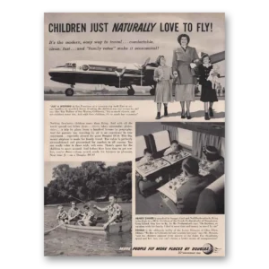 1950 Douglas Print Ad | Love To Fly