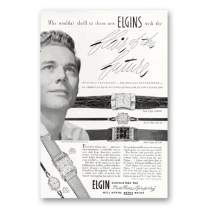 1950 Elgin Watch Print Ad | Flair Future