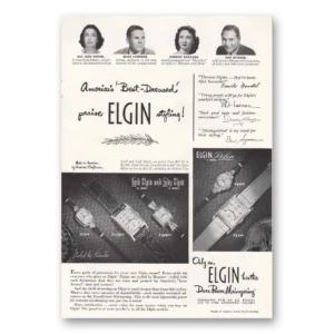 1950 Elgin Watch Print Ad | Lady Elgin
