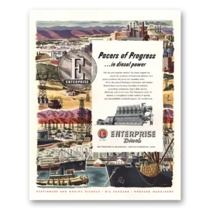 1950 Enterprise Diesels Print Ad | Pacers Progress