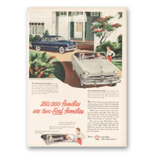 1950 Ford Print Ad | Ford Families