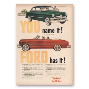 1950 Ford Print Ad | You Name It