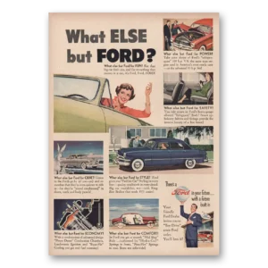 1950 Ford Print Ad | Fun Power Safety