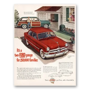 1950 Ford Print Ad | Two Ford Garage