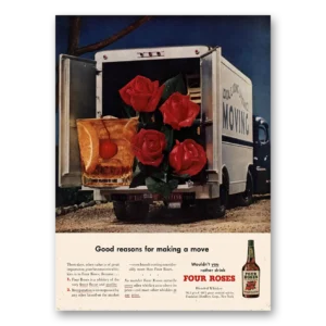1950 Four Roses Print Ad | Making Move