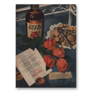 1950 Four Roses Print Ad | Nutshell