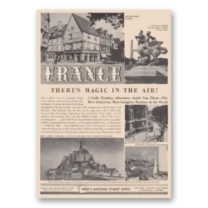 1950 France Print Ad | Magic Air