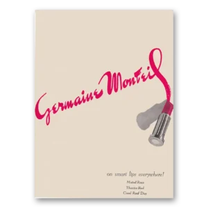 1950 Germaine Monteil Lipstick Print Ad | Smart Lips