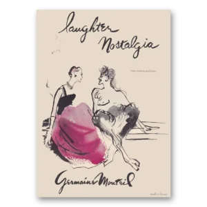 1950 Germaine Monteil Cosmetics Print Ad | Laughter Nostalgia