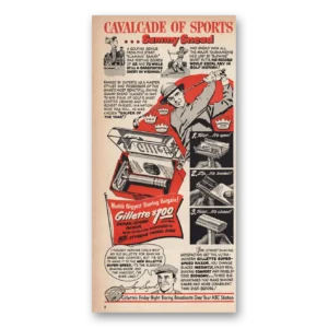 1950 Gillette Print Ad | Gillette