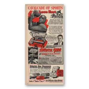 1950 Gillette Razor Print Ad | Leon Hart